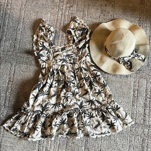 Tommy Bahama tropical dress and matching hat